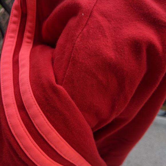 Rare Adidas scarlet & flame red crew long sleeve - Picture 3 of 3